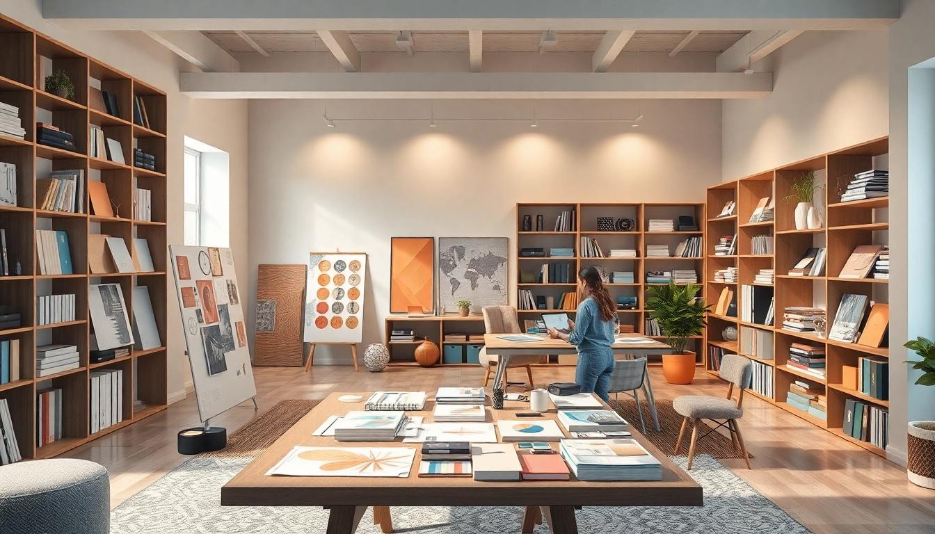 creative design in interior decoration-title