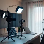 lighting setup for home office-title