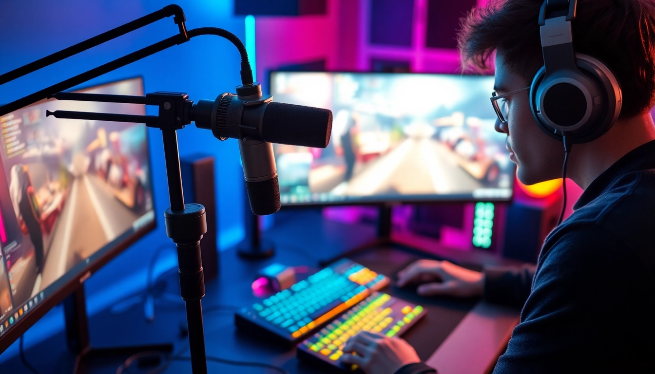 microphone setup for gaming-title