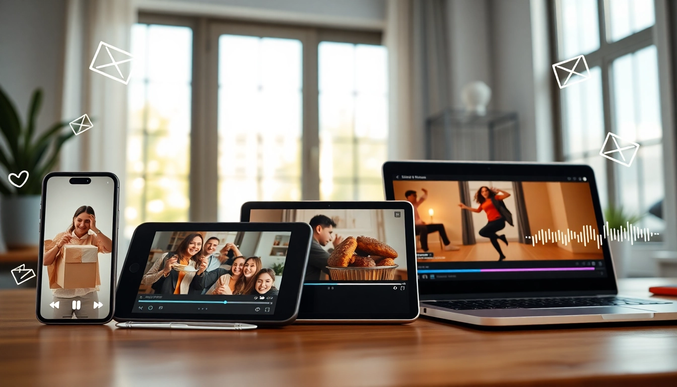 video clips for social media-title